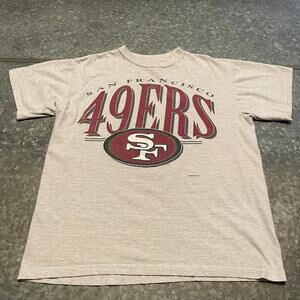 Vintage San Francisco 49ers Shirt Large 90s 1996 True Fan Sportswear NFL Logo